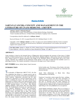 Sartan (Cancer) - Open Access Journals