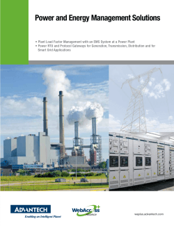 Power and Energy Management Solutions