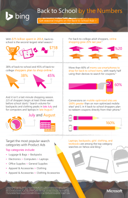 Back to School by the Numbers - Bing Ads