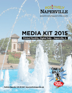 MEDIA KIT 2015 - Advertise with Positively Naperville