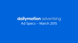 Ad specs - Dailymotion Advertising