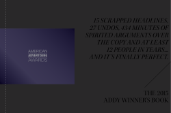 WinnersBook_2015 - AAF of Greater Fort Lauderdale