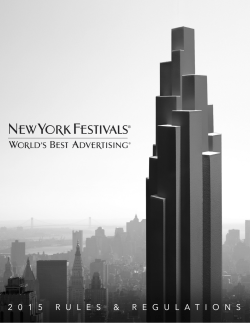 View PDF - New York Festivals