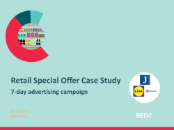 Lidl Retail Special Offer Case Study