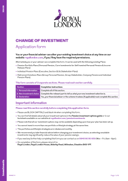 Change of Investment Form (32A28)