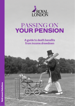 Passing on your pension guide