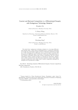 Cournot and Bertrand Competition in a Differentiated Duopoly with