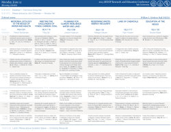 Draft program of oral presentations is now available!