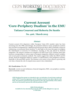 Current Account `Core-Periphery Dualism` in the EMU