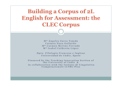 Building a Corpus of 2L English for Assessment: the CLEC Corpus