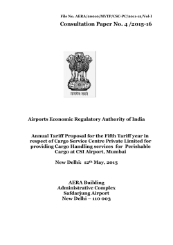 Consultation Paper No.4 /2015-16 ATP for the 5th Tariff year