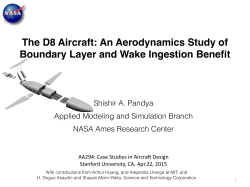 The D8 Aircraft: An Aerodynamics Study of Boundary Layer and