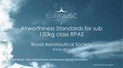 2) Airworthiness Standards for Sub 150kg Class RPAS