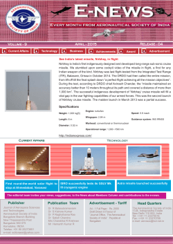 April - 2015 - The Aeronautical Society of India