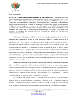 P de la C. 2257 - AsociaciÃ³n de Educadores en Salud de Puerto Rico
