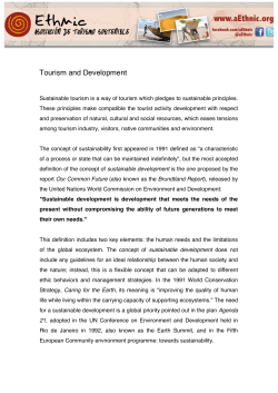 Development vs Tourism