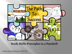 The Path to Success - University of Delaware
