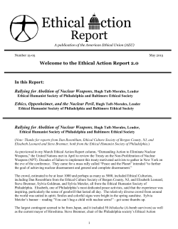 Click here to read May 2015 Ethical Action Report
