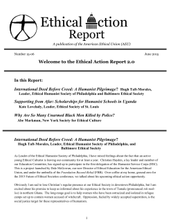 Click here to read June 2015 Ethical Action Report