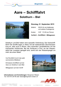 Aare â Schifffahrt Solothurn â Biel