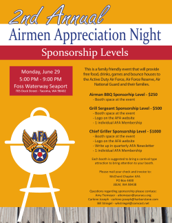 2015 Airmen Appreciation Day Sponsorship