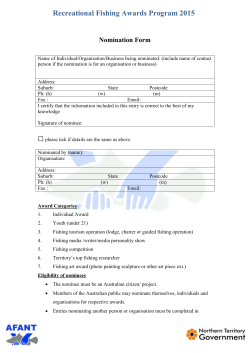 nomination form PDF - Amateur Fishermen`s Association of the