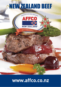 NEW ZEALAND BEEF - AFFCO New Zealand