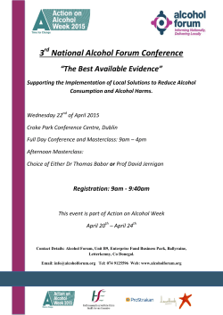 3 National Alcohol Forum Conference