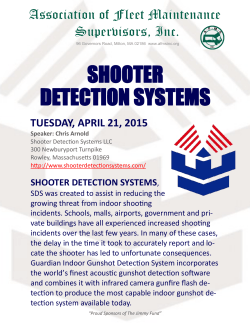 shooter detection systems - Association of Fleet Maintenance