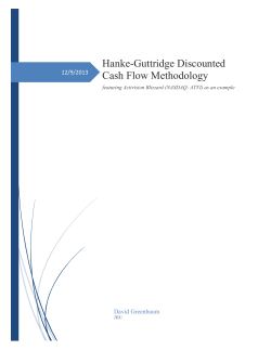 Hanke-Guttridge Discounted Cash Flow Methodology