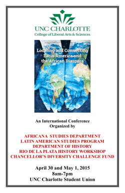 Conference Program - Africana Studies
