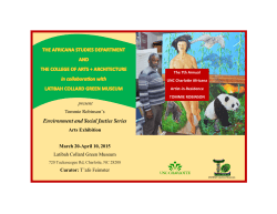 present Tommie Robinson`s Arts Exhibition March