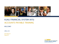 PDF of Training - Accounting & Financial Services @ UC Davis
