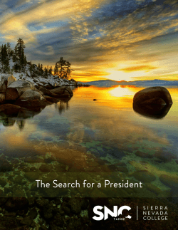 The Search for a President