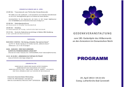 programm gv 2015 - Armenische Gemeinde Baden
