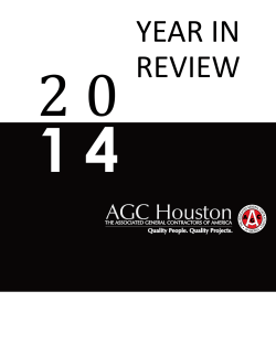 AGC Houston 2014 Year In Review