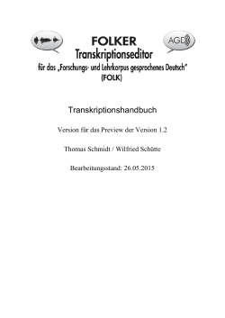 Transkriptionshandbuch (Version Preview 1.2)
