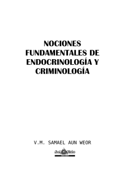 Nociones Fundamentales De EndocrinologÃ­a y CriminologÃ­a