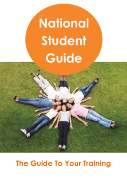 National Student Guide - Aged Care Training Services