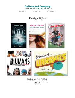 Foreign Rights Bologna Book Fair 2015