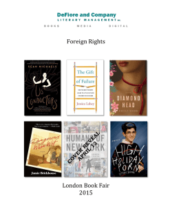 Foreign Rights London Book Fair 2015