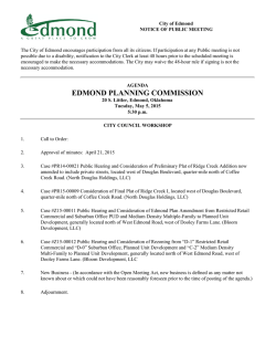 EDMOND PLANNING COMMISSION