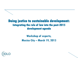 Doing justice to sustainable development: