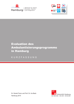 Evaluation des Ambulantisierungsprogramms in Hamburg