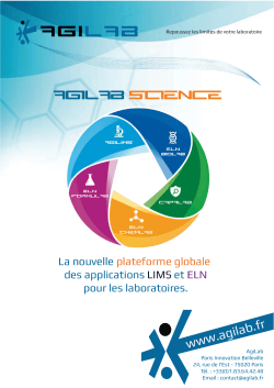 Brochure AgiLab Science