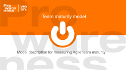 Presentation â Prowareness Team Maturity Model