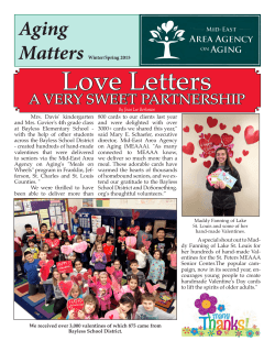 Love Letters - Mid-East Area Agency on Aging