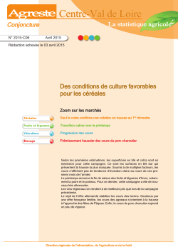 Val de Loire : Conjoncture - avril 2015 (PDF : 879.5 ko)