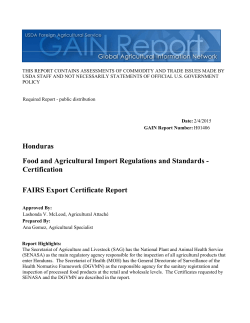 Certification Honduras