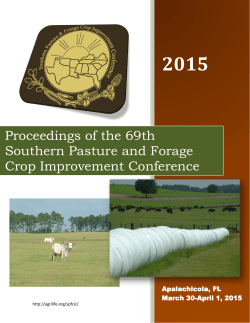 Proceedings of the 69th Southern Pasture and Forage